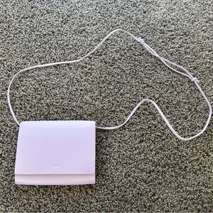 BAGGU Compact Crossbody Purse Purple Lavender Lilac Pink Adjustable